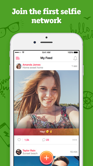 Selfie network with manual camera & photo editor