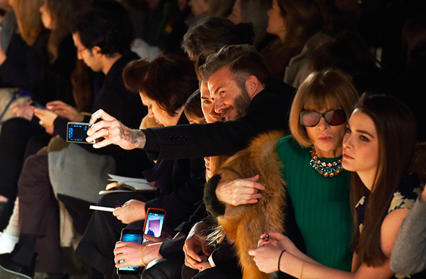 David Beckham selfie with his kids