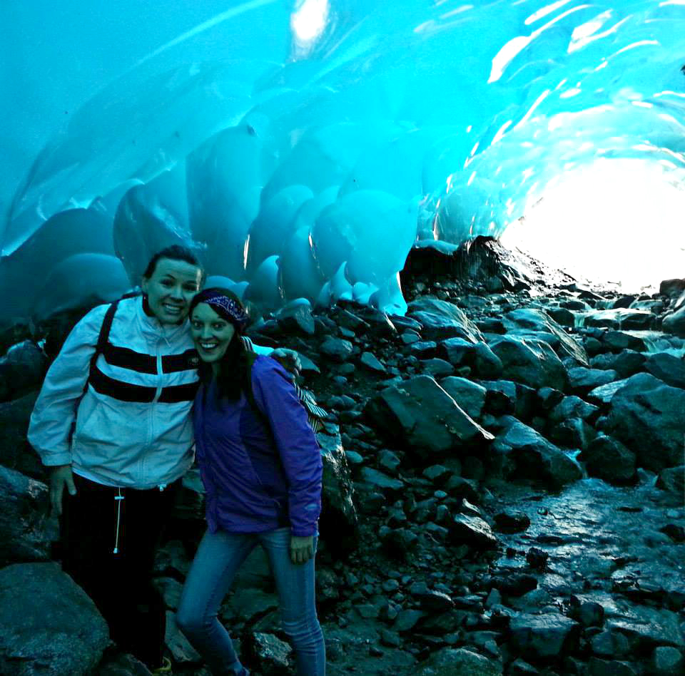Mendenhall Ice Caves in Juneau selfie