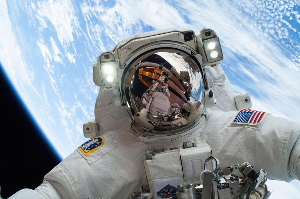 astronaut Tim Peake space selfie