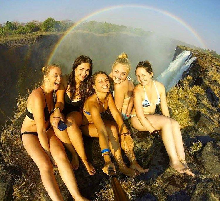 Victoria Falls most wonderful places for selfie 